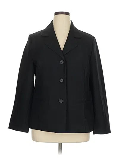Pre-owned Alfred Dunner Blazer Jacket In Black