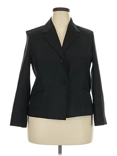Pre-owned Alfred Dunner Blazer Jacket In Black