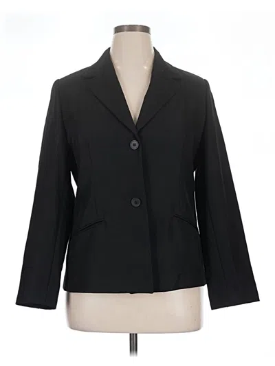 Pre-owned Alfred Dunner Blazer Jacket In Black