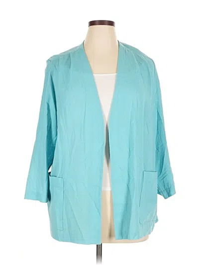 Pre-owned Alfred Dunner Blazer Jacket In Blue