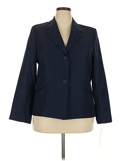 Alfred Dunner Blazer Jacket In Blue