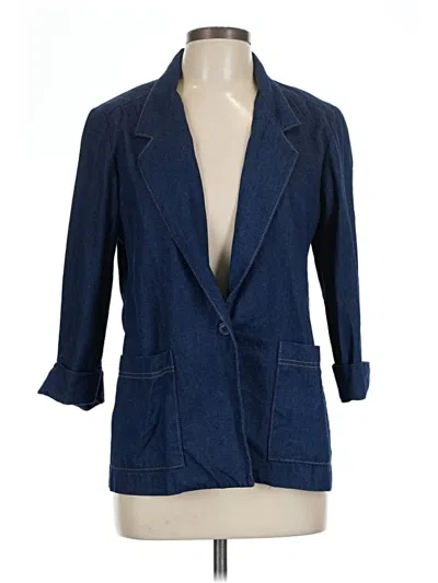 Pre-owned Alfred Dunner Blazer Jacket In Blue