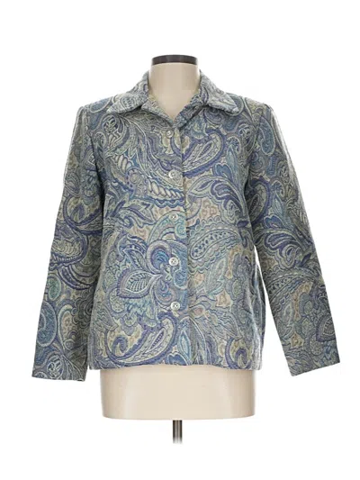 Pre-owned Alfred Dunner Blazer Jacket In Blue
