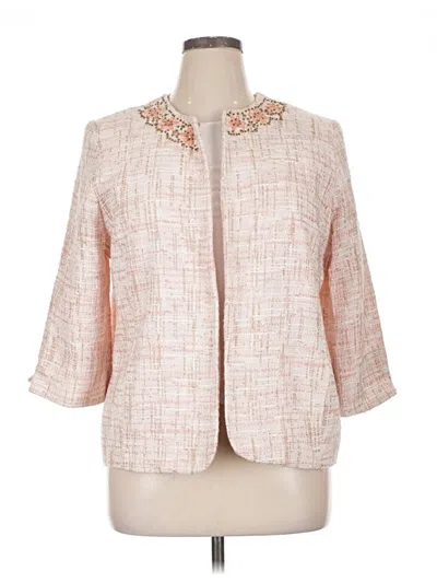 Pre-owned Alfred Dunner Blazer Jacket In Ivory