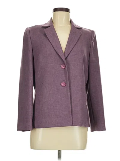 Pre-owned Alfred Dunner Blazer Jacket In Purple