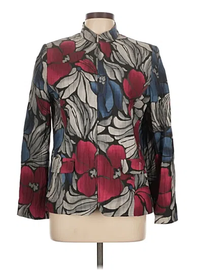 Pre-owned Alfred Dunner Blazer Jacket In Red