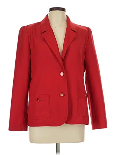 Pre-owned Alfred Dunner Blazer Jacket In Red