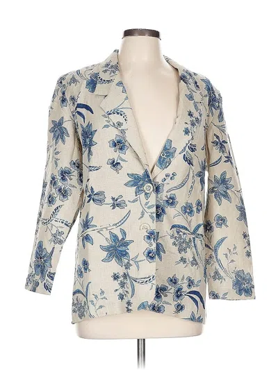 Pre-owned Alfred Dunner Blazer Jacket In White