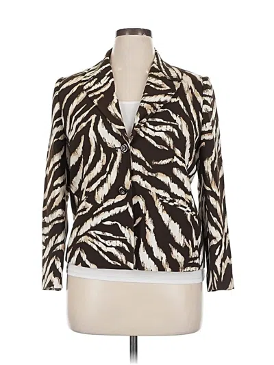 Pre-owned Alfred Dunner Blazer Jacket In White