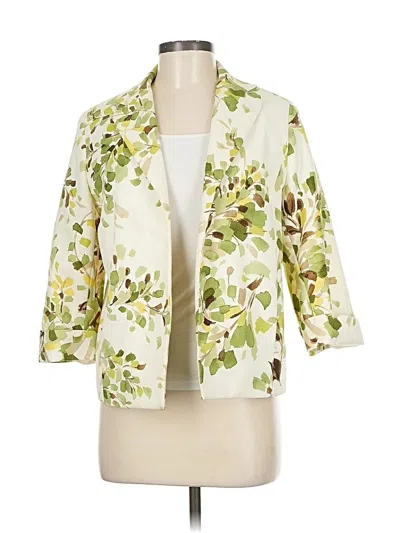 Pre-owned Alfred Dunner Blazer Jacket In White