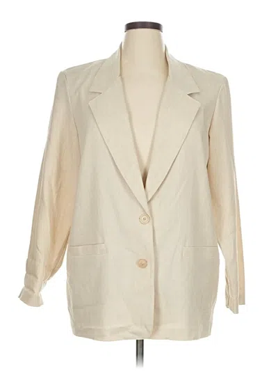 Pre-owned Alfred Dunner Blazer Jacket In White