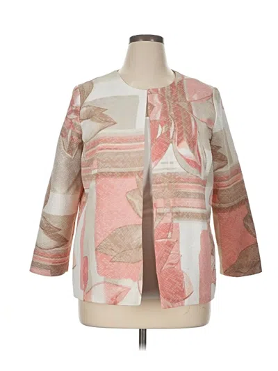 Pre-owned Alfred Dunner Blazer Jacket In White