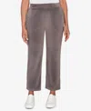 Alfred Dunner Plus Size Calm Luxe Double Knit Average Length Pant In Gray
