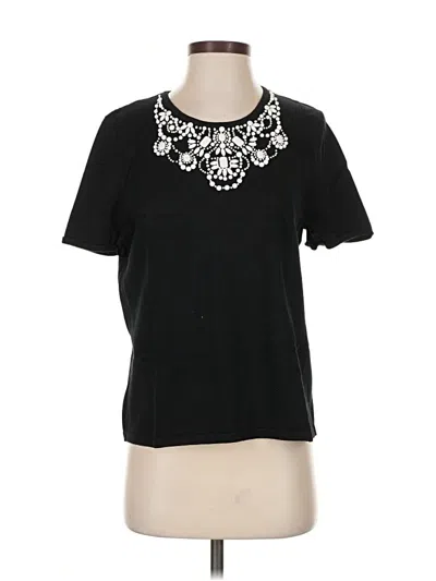 Pre-owned Alfred Dunner Cardigan Sweater In Black