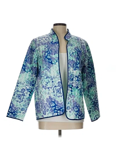 Pre-owned Alfred Dunner Cardigan Sweater In Blue