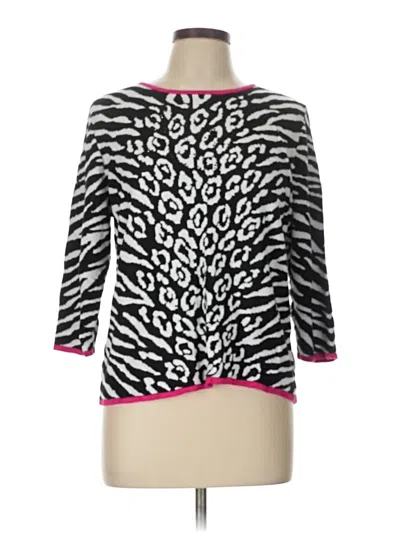 Pre-owned Alfred Dunner Cardigan Sweater In Pink