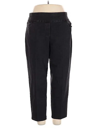 Pre-owned Alfred Dunner Casual Pants In Black