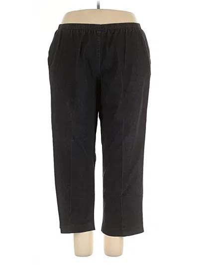 Pre-owned Alfred Dunner Casual Pants In Black