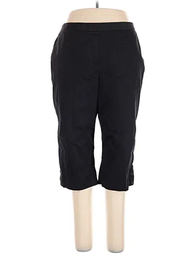 Pre-owned Alfred Dunner Casual Pants In Black