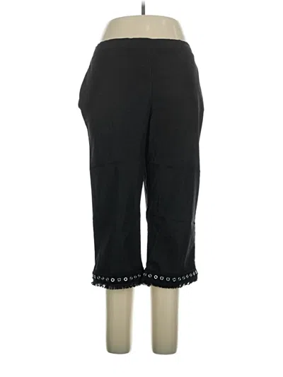 Pre-owned Alfred Dunner Casual Pants In Black