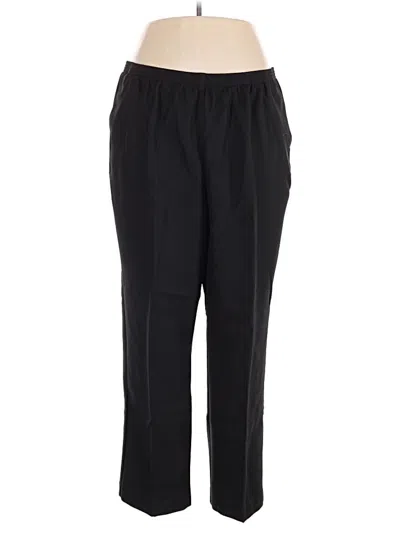 Pre-owned Alfred Dunner Casual Pants In Black