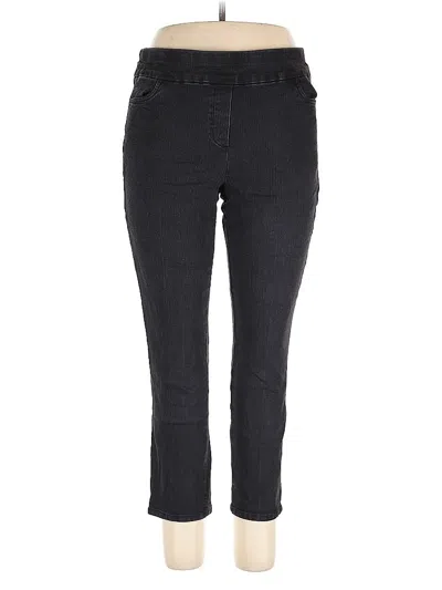 Pre-owned Alfred Dunner Casual Pants In Black