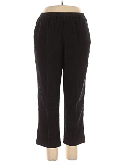 Pre-owned Alfred Dunner Casual Pants In Black