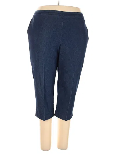 Pre-owned Alfred Dunner Casual Pants In Blue