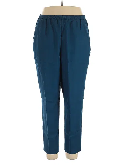 Pre-owned Alfred Dunner Casual Pants In Blue