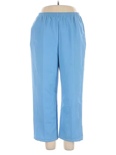 Pre-owned Alfred Dunner Casual Pants In Blue