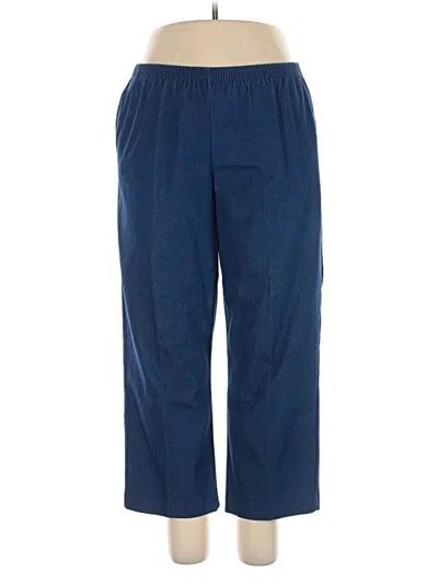 Pre-owned Alfred Dunner Casual Pants In Blue