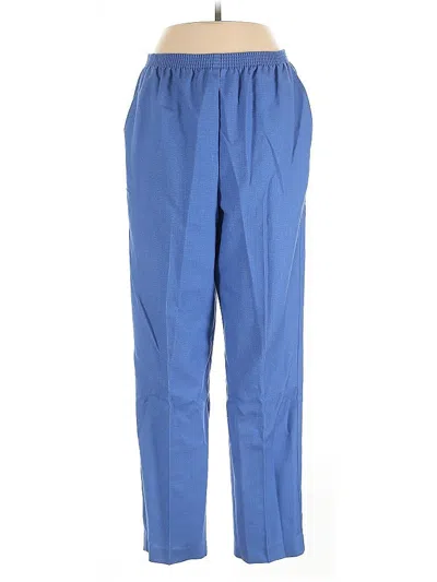 Pre-owned Alfred Dunner Casual Pants In Blue