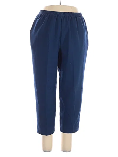 Pre-owned Alfred Dunner Casual Pants In Blue