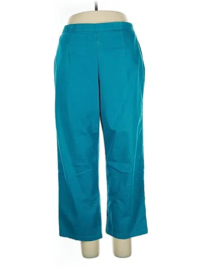 Pre-owned Alfred Dunner Casual Pants In Blue