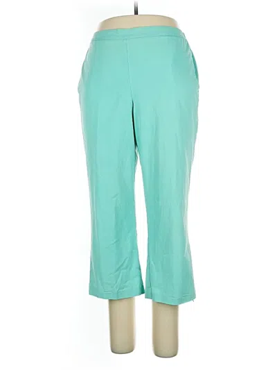 Pre-owned Alfred Dunner Casual Pants In Blue
