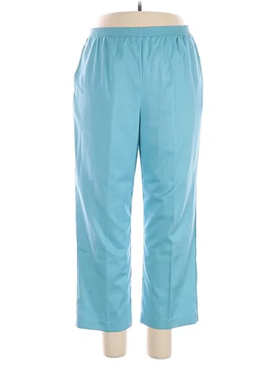 Pre-owned Alfred Dunner Casual Pants In Blue