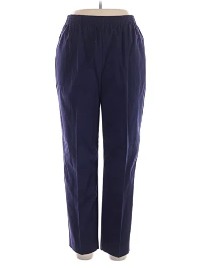 Pre-owned Alfred Dunner Casual Pants In Blue