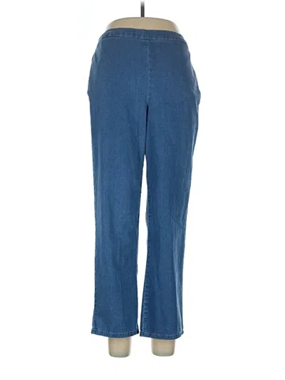 Pre-owned Alfred Dunner Casual Pants In Blue