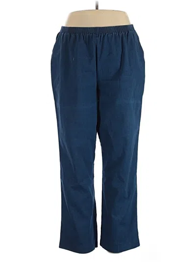 Pre-owned Alfred Dunner Casual Pants In Blue