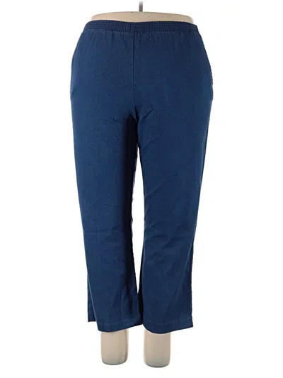 Pre-owned Alfred Dunner Casual Pants In Blue