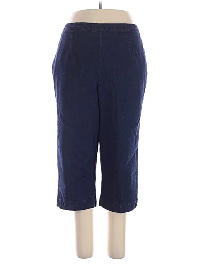 Pre-owned Alfred Dunner Casual Pants In Blue