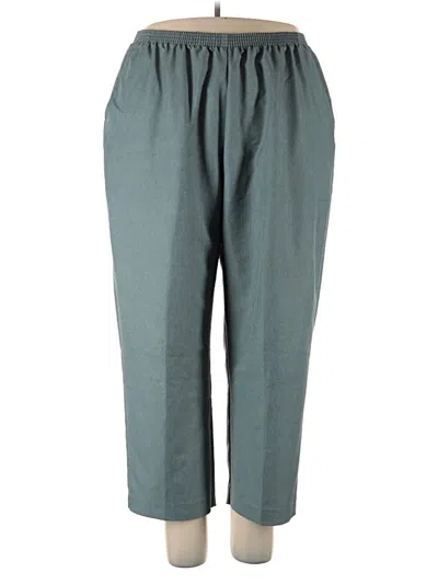 Pre-owned Alfred Dunner Casual Pants In Blue