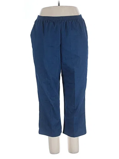 Pre-owned Alfred Dunner Casual Pants In Blue