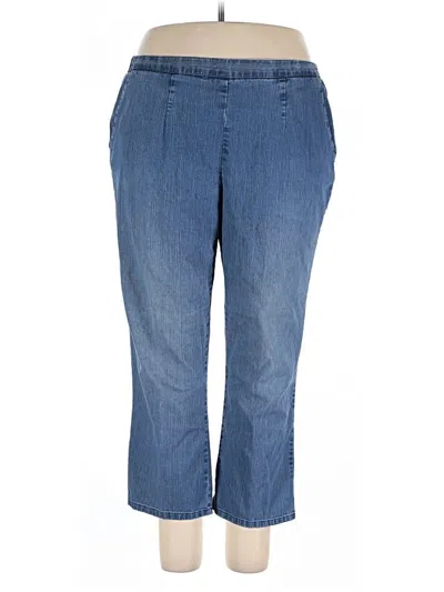 Pre-owned Alfred Dunner Casual Pants In Blue