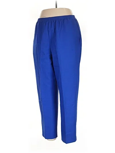 Pre-owned Alfred Dunner Casual Pants In Blue