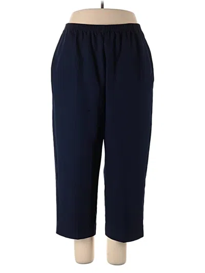 Pre-owned Alfred Dunner Casual Pants In Blue
