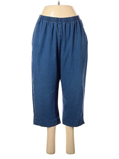Pre-owned Alfred Dunner Casual Pants In Blue