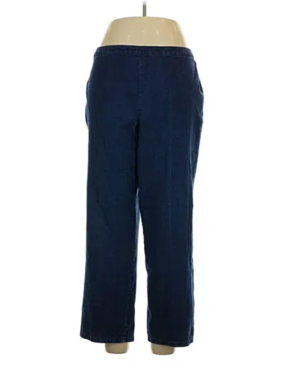 Pre-owned Alfred Dunner Casual Pants In Blue