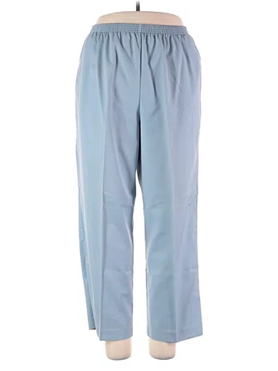 Pre-owned Alfred Dunner Casual Pants In Blue