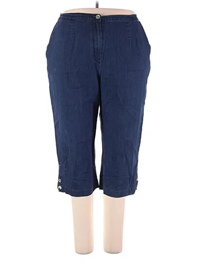 Pre-owned Alfred Dunner Casual Pants In Blue